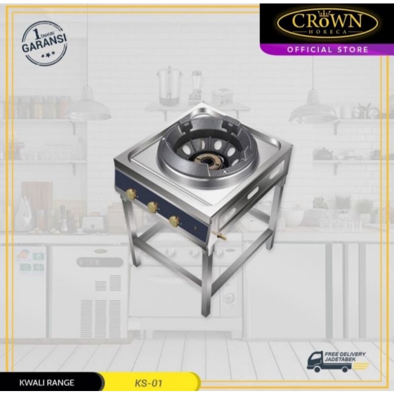 Crown Horeca KS01 Kwali Range High Pressure 1 Tungku KS-01