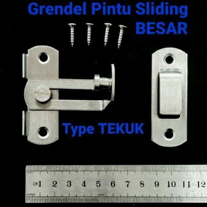 Jual Grendel Pintu Sliding Tekuk Besar Cm Stainless Steel Shopee