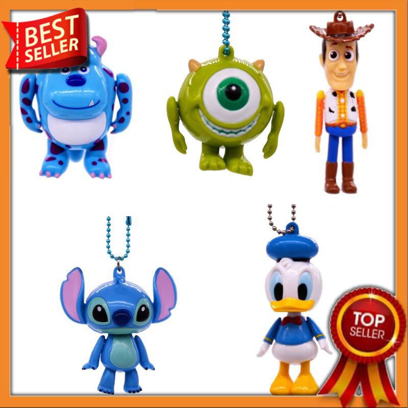 Action Figure Import Mainan Disney Donald Duck Stitch Toy Story 4 Woody Kolektor Anime Gantungan Kun