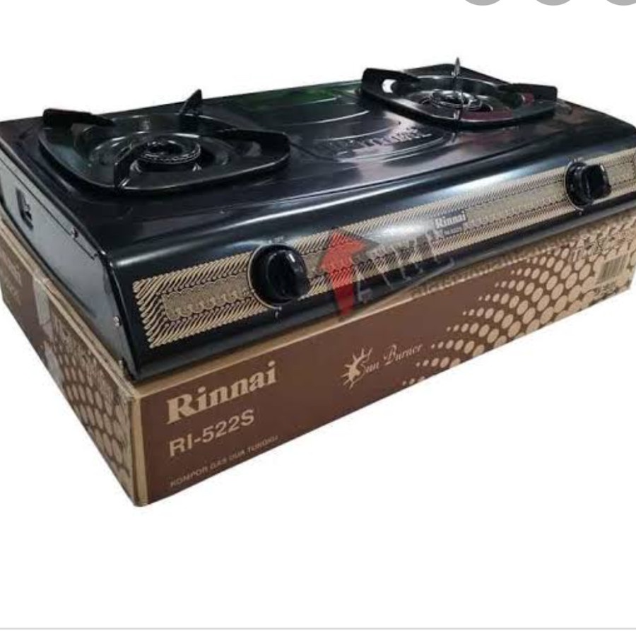 Kompor Gas Rinnai RI 522S Kompor Gas 2 Tungku paket ri-522s 2 tungku