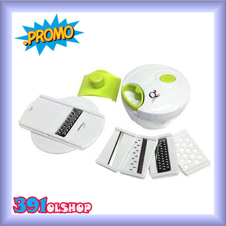 Pencacah Bumbu, Parutan Kelapa Manual Mini Cutter Serbaguna Multifungsi Q2-P202