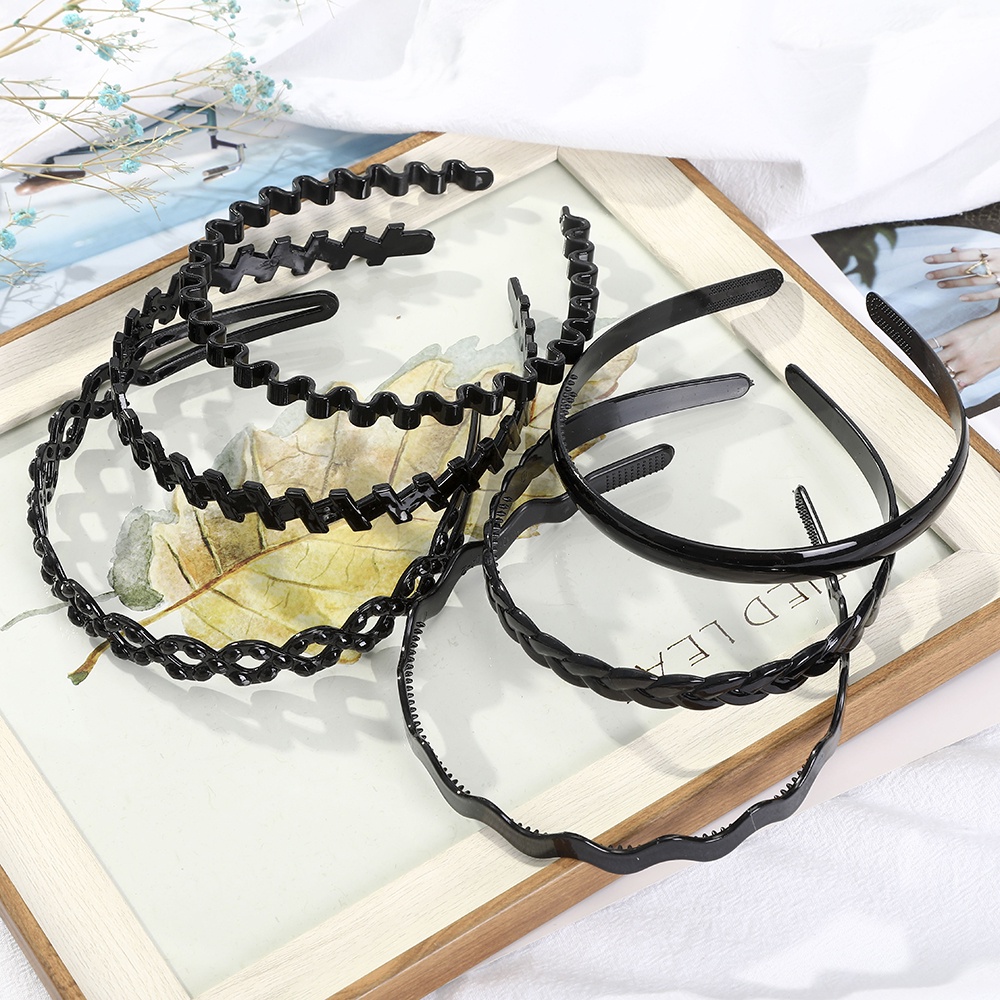 Simple Sports Geometric Headband Fashion Non-slip Face Wash Hair Bands Unisex Hair Accessories