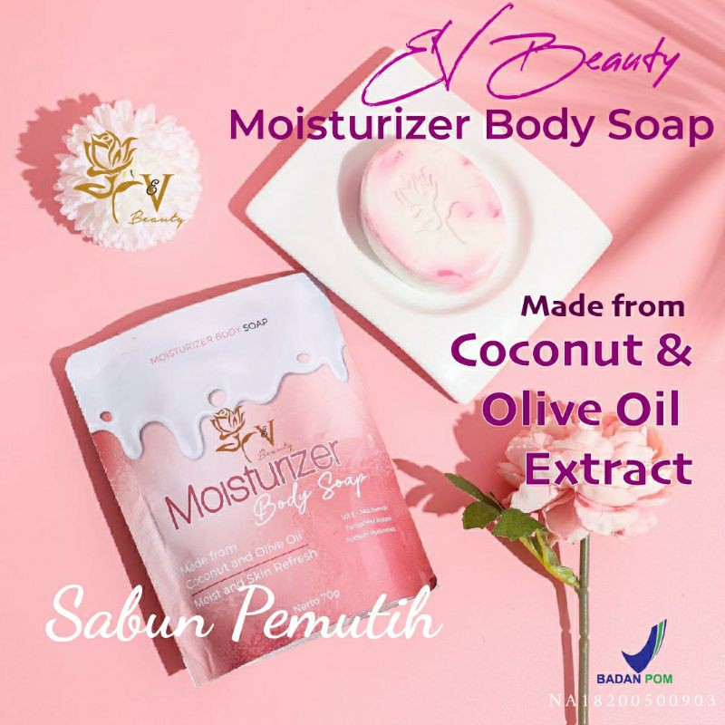 SABUN PEMUTIH EV BEAUTY/MOISTURIZER BODY SOAP