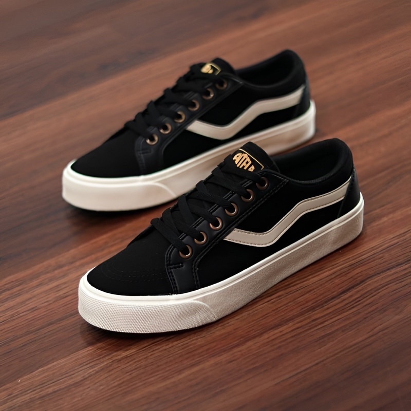 ventela republik black natural & gum Original 100% pria wanita sepatu lokal sepatu fashion sepatu mu