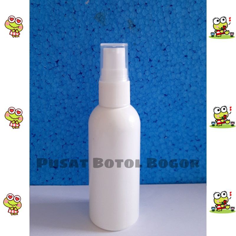 Botol 60ml putih susu tutup pump treatment