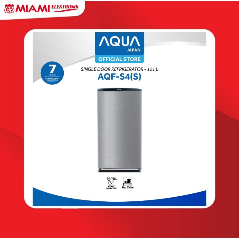 Standing Freezer Aqua AQF-S4(S) 5 RAK Freezer Berdiri ASI Silver (S) / Dark Silver (DS)