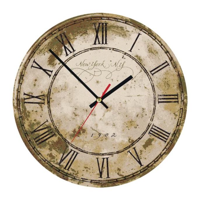 Hadir Jam Dinding Vintage - Antique Rusty - Sweep Movement Trendi