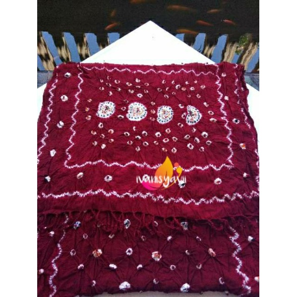 Selendang Prewedding Motif Jumputan-4