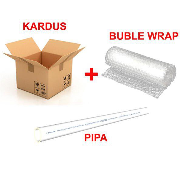 Packing tambahan Kardus + Bubble Wrap +bambu dan kayu