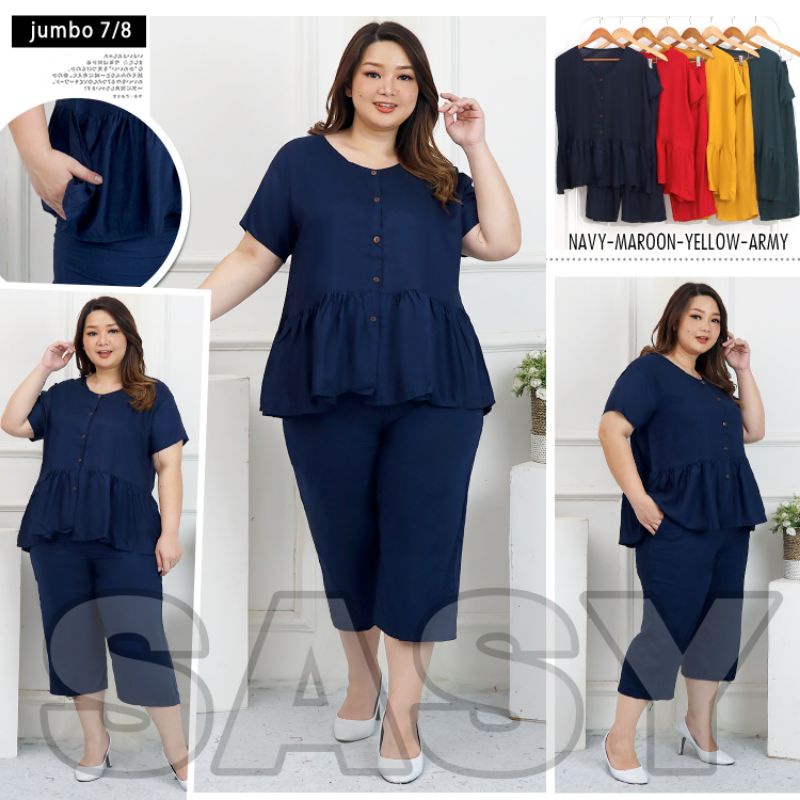 COD SETELAN WANITA JUMBO / SETELAN RAYON / ONE SET WANITA DAILY / SET RAYON PIYAMA RAYON PREMIUM