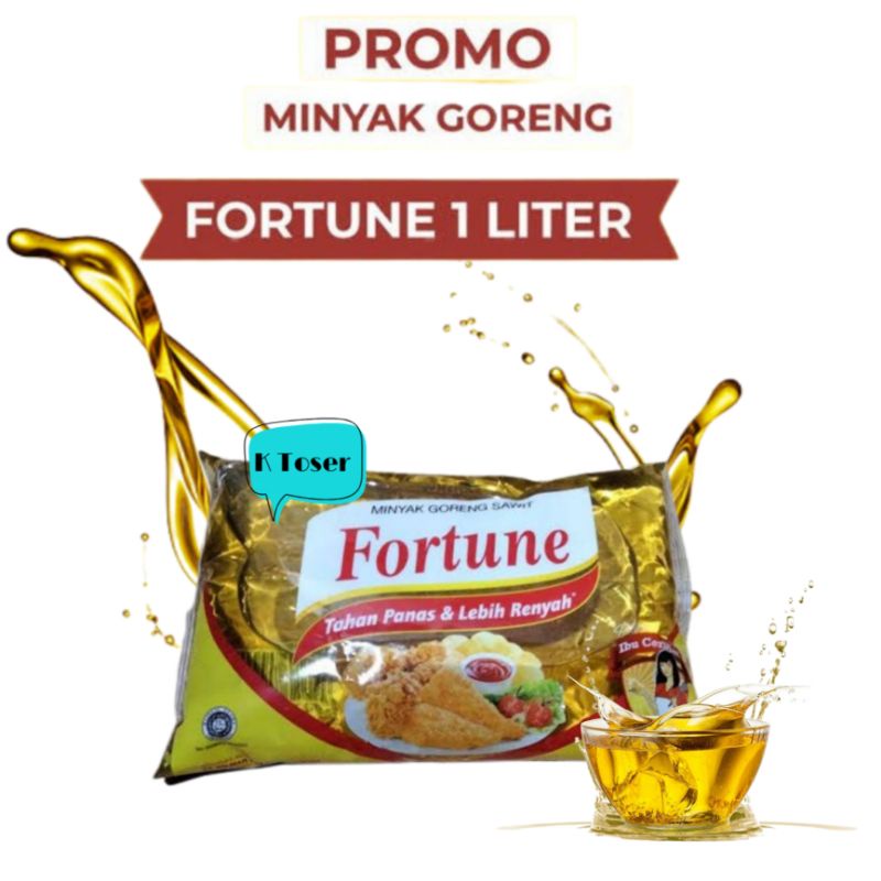 

Minyak Goreng Fortune 1 Liter Kemasan Bantal