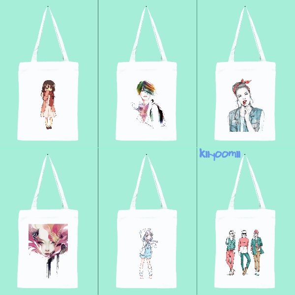 PART 5 GIRLS / GADIS New totebag aesthetic printing (resleting) drill premium (500) || kiiyoomii ||