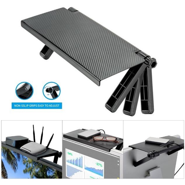 Screen top shelf Stand Tv Komputer rack MH926 Holder Barang Multifungsi Tempat Modem Remote Tatakan Atas TV Gantung