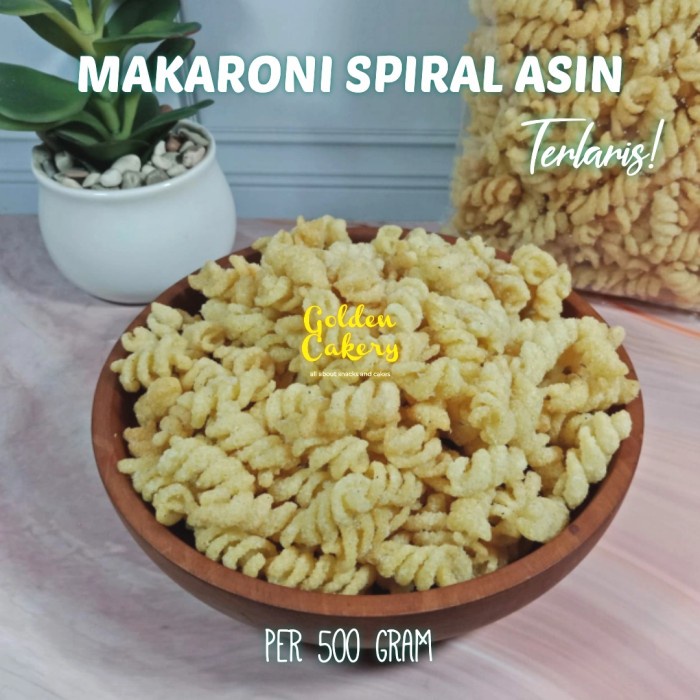 

504Oekh Makaroni Spiral Asin Terlaris Isi 500Gram Nett 6J4727iyfi