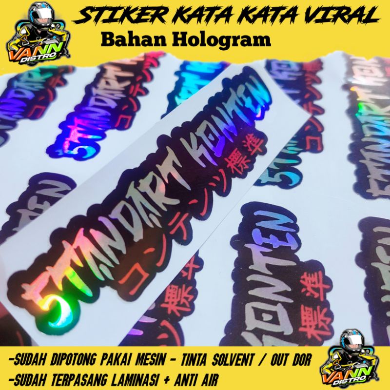 STIKER STANDART KONTEN