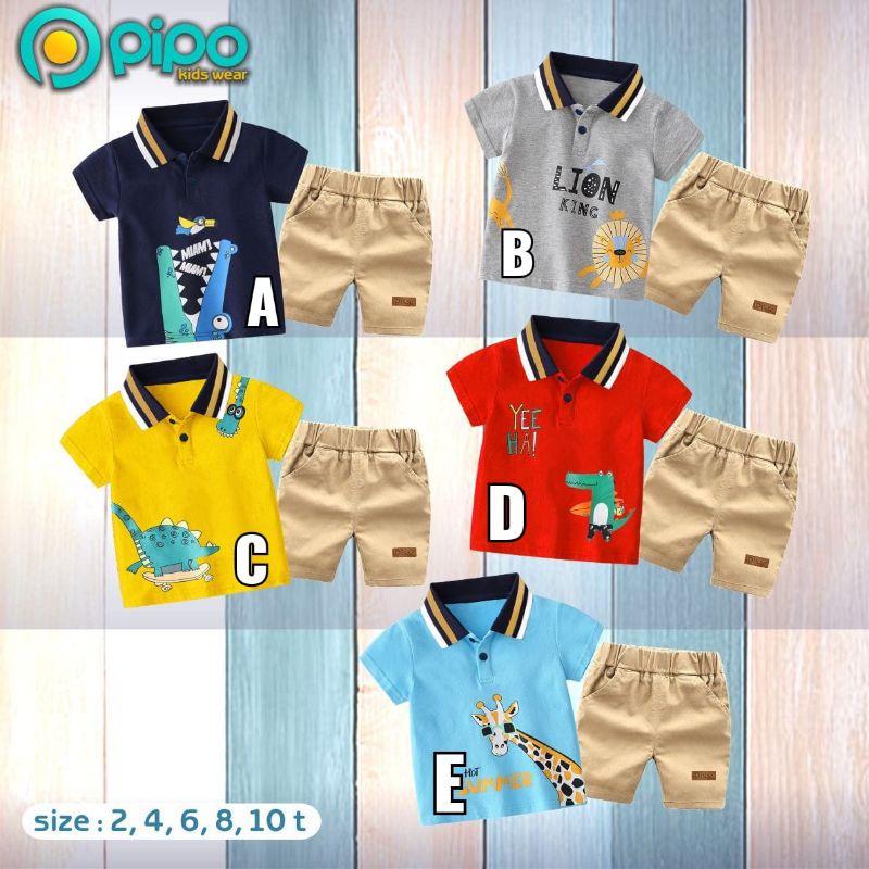 setelan anak laki cowok lacoste premium by pipo kidswear