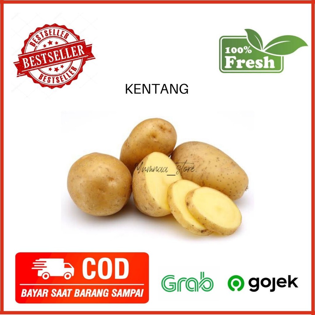

Kentang / Potato Sayur Sayuran Segar Fresh Murah 500 Gram