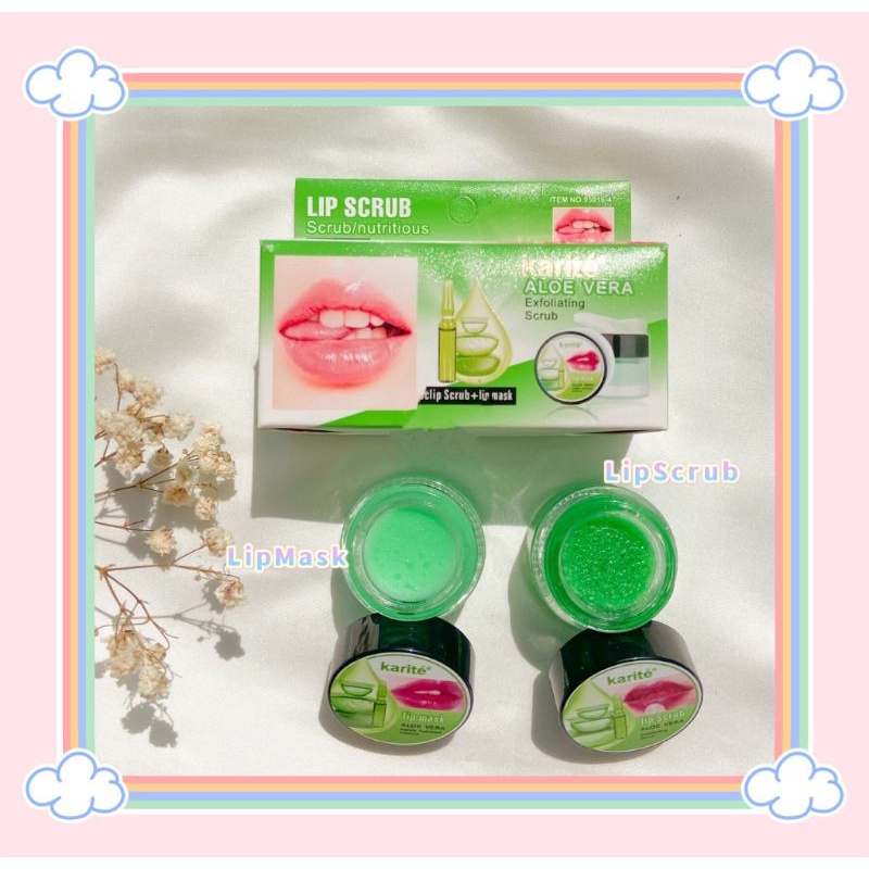 PROMO!!!LIP SCRUB+LIP MASK ALOEVERA KARITE