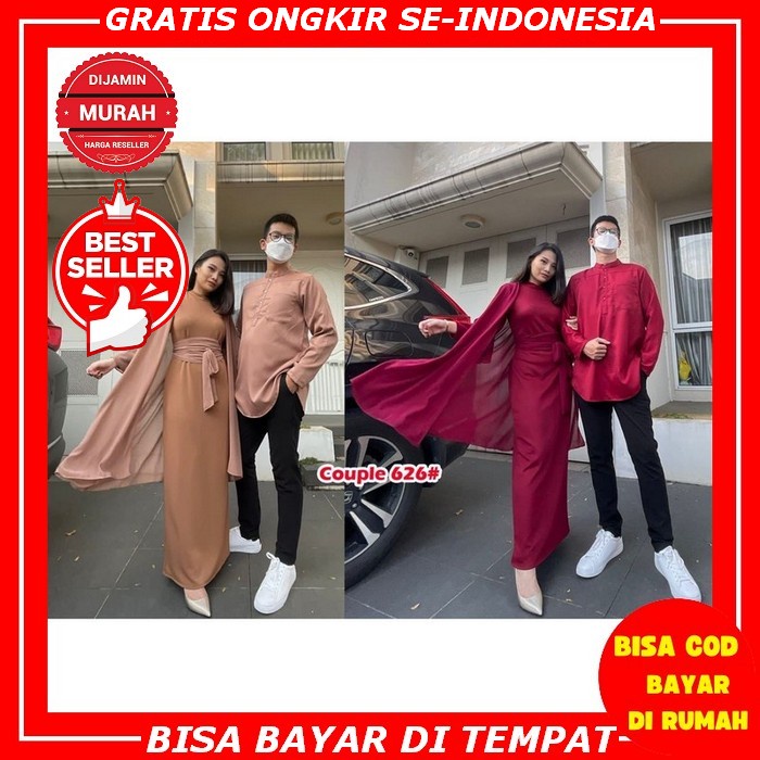 [Kode Barang 3097] Cod Sarimbit Couple Baju Capel Keluarga Copel Pasangan Baju Capelan Gamis Suami I