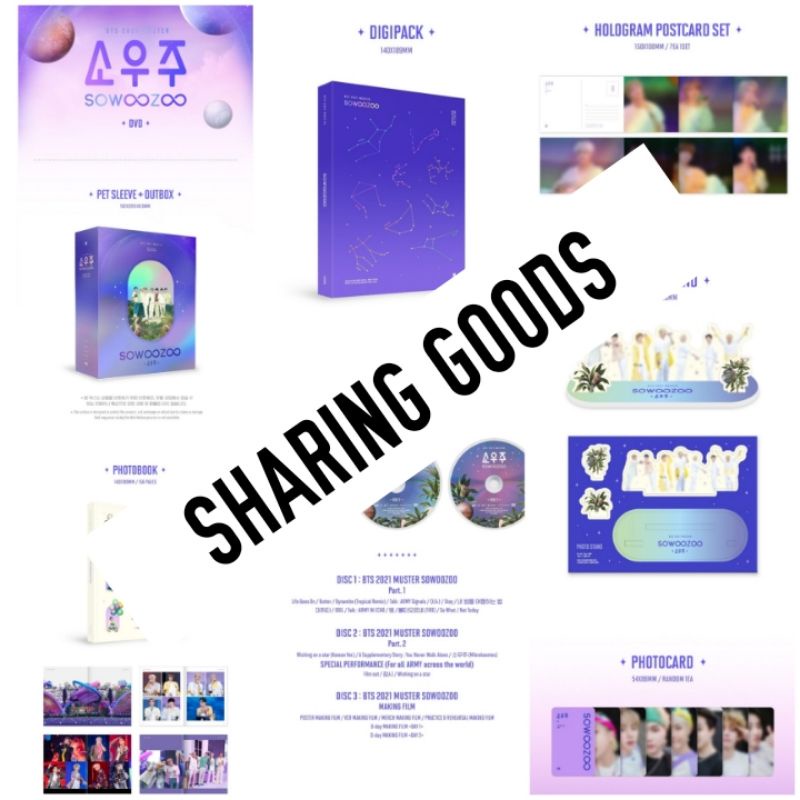 [PLNSN -DVD] BTS 2021 MUSTER SOWOOZOO DVD // SHARING BTS SHARING SOWOOZOO