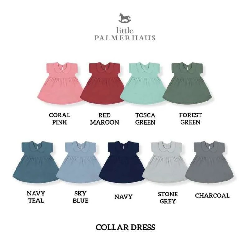 Dress Anak Bayi Perempuan 1-4 Tahun Little Palmerhaus Collar Dress