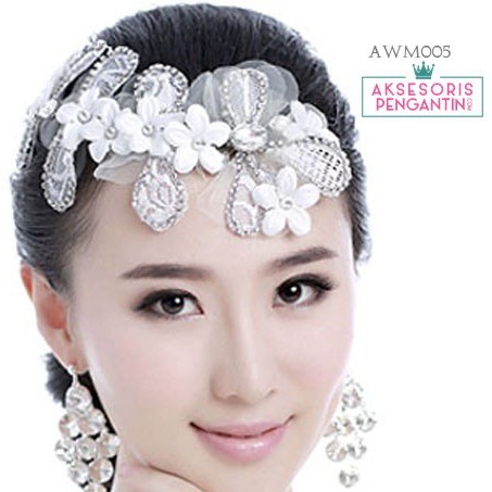 [STOK TERBATAS] JEPIT RAMBUT AKSESORIS PENGANTIN HIASAN SANGGUL HEADPIECE AWM005