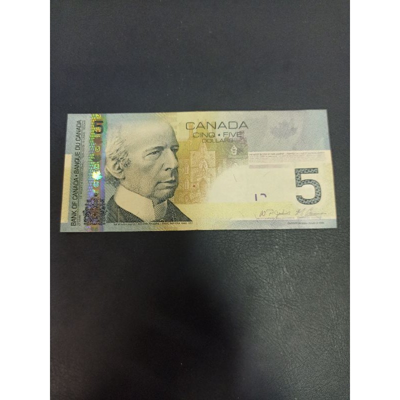 CANADA 5 DOLLAR 2010 UANG ASING