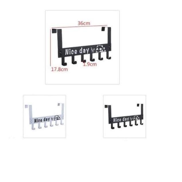 ➮ Gantungan Belakang Pintu Gantungan Dinding Gantungan Baju Gantungan - Hitam ☋