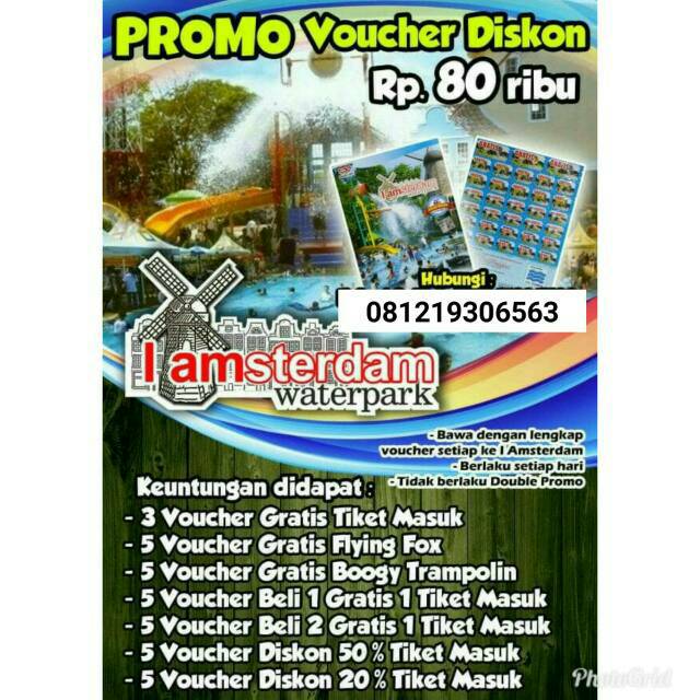 VOUCHER TIKET GRATIS DAN DISKON I AMSTERDAM WATERPARK TANGERANG