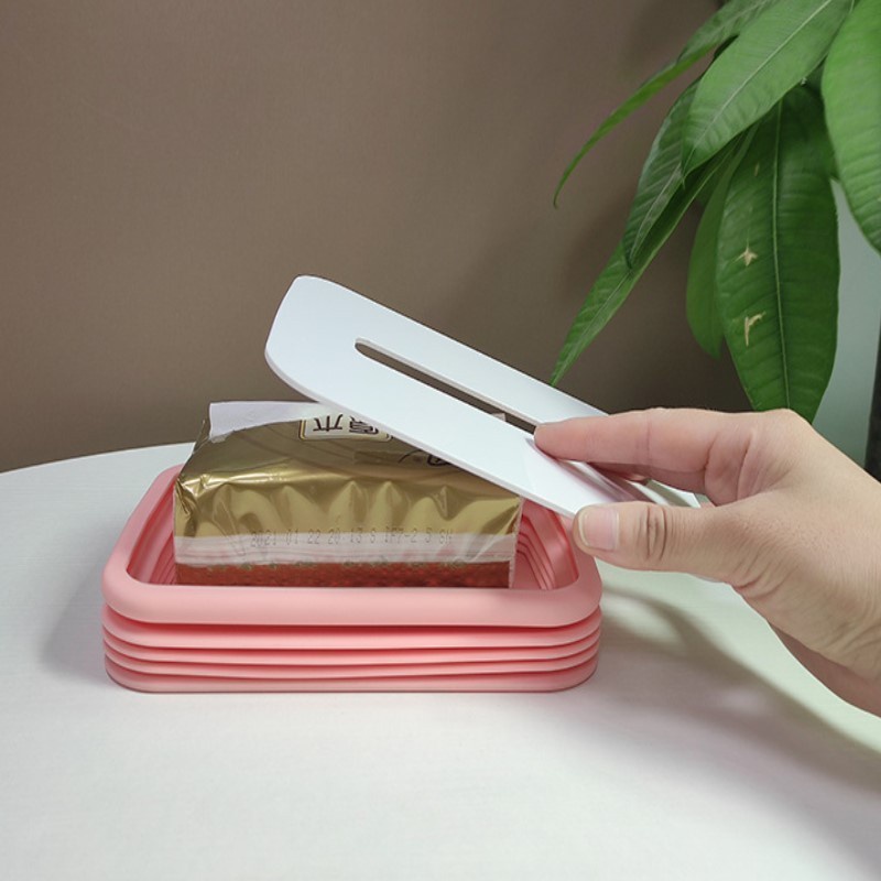 silicone tissue box foldable