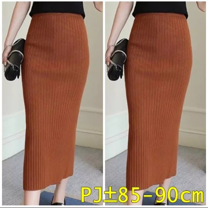 rajut premium, rok span rajut, rok span rajut, rok knit rajut premium