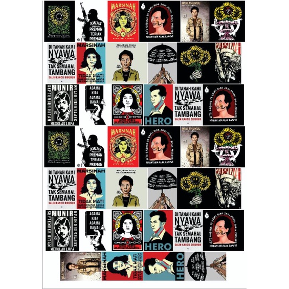

12pcs stiker REFORMASI