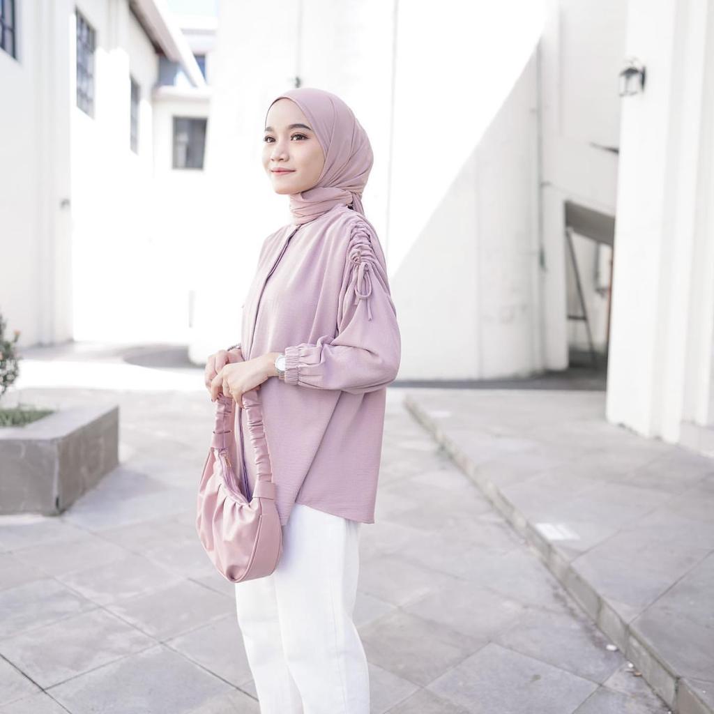 RX FASHION - SANI YEMI OUTFIT TOP XXL KATUN TWISTCONE / MELVIN KEMEJA SERUT / GAVI BLOUSE KEMEJA TALI SERUT WANITA /  LOCANA LABEL HEKSA BLOUSE - NN