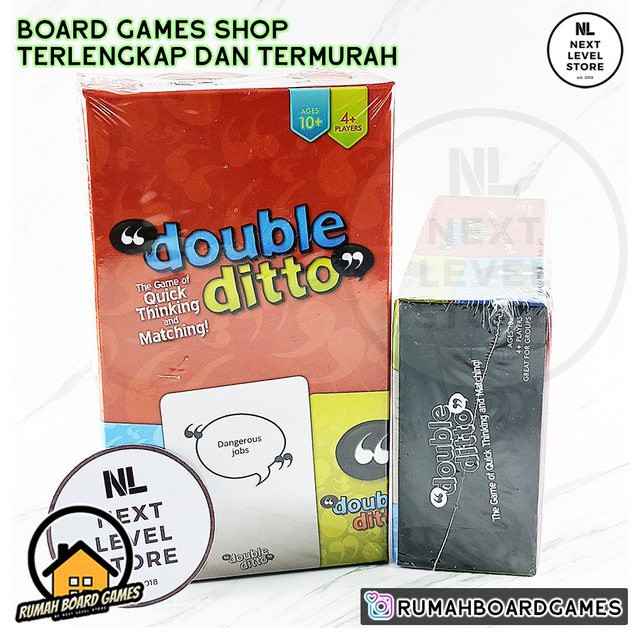 Double Ditto Board Games Card Game New READY