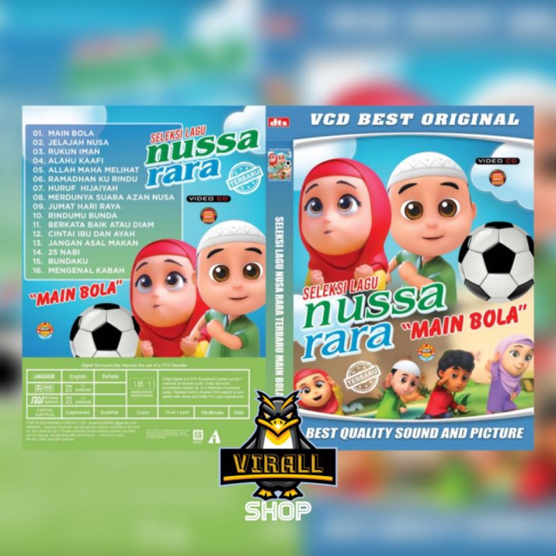 KASET LAGU ANAK NUSSA RARA "MAIN BOLA"