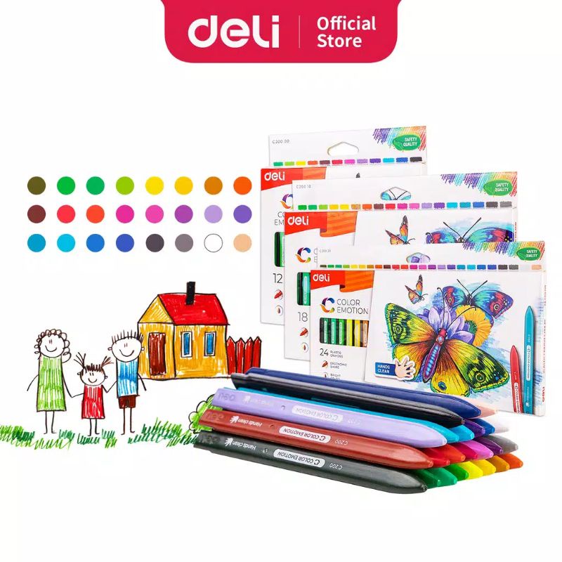 

Deli Plastic Crayon