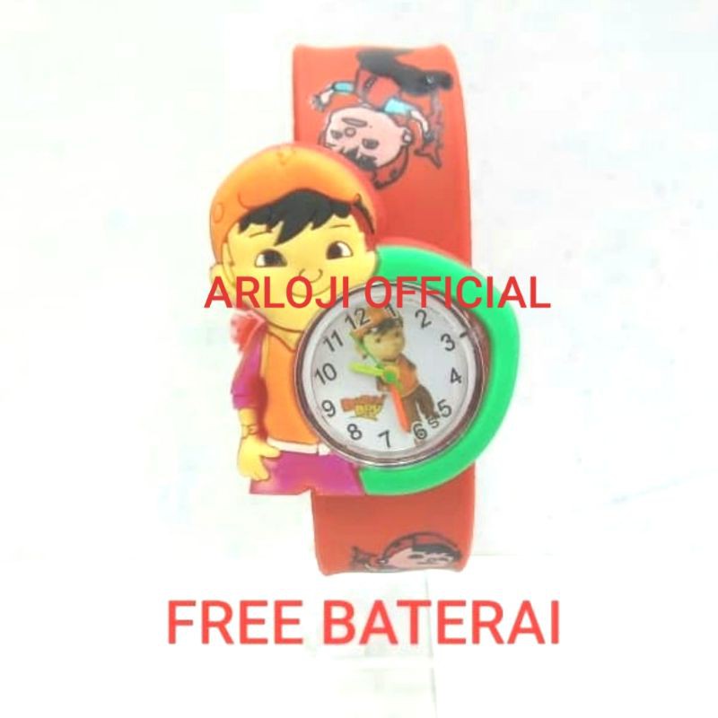 Jam tangan anak pria bonus baterai cadangan