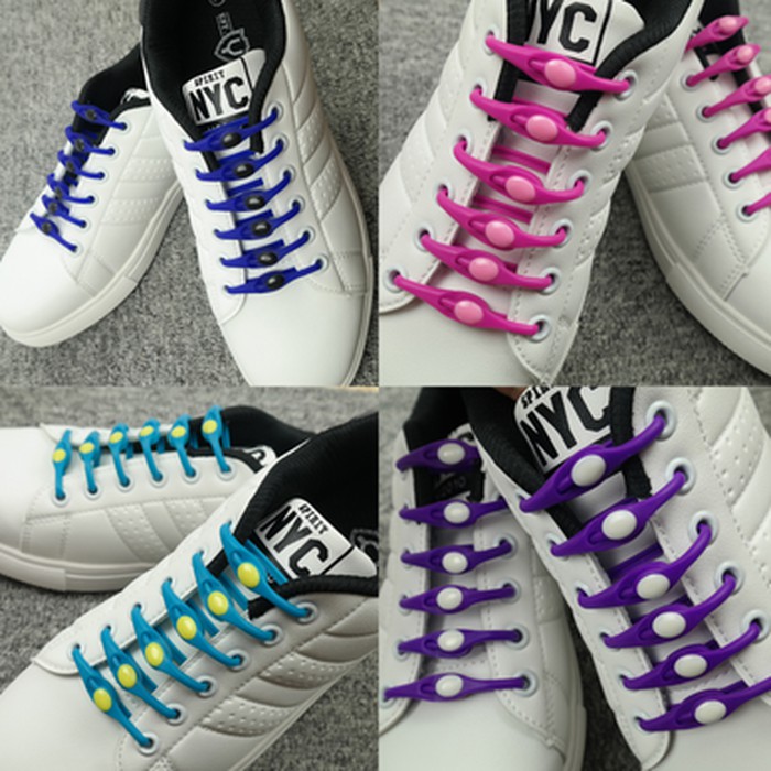 Tali Sepatu Silikon V-Tie / Tali Sepatu Silicone Hilaces Shoelace