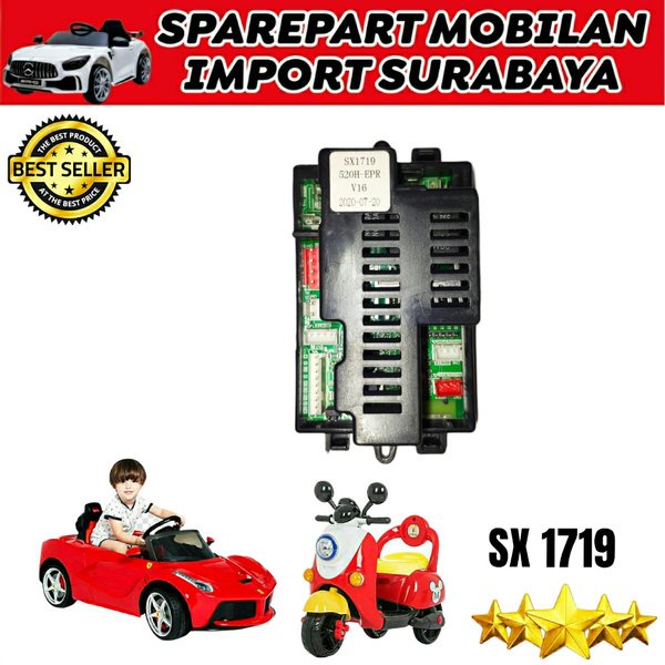 SX 1719 MODUL RECEVER MOBIL MAINAN ANAK SX1719 12 VOLT JEEP AUTO WHEELER SPAREPART PLIKO MOBILAN