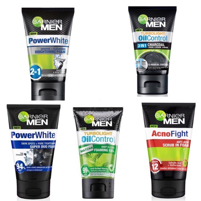 GARNIER Men Turbo Light Oil Control Cooling | Acno Fight Anti Acne | Perawatan Wajah Pria by AILIN