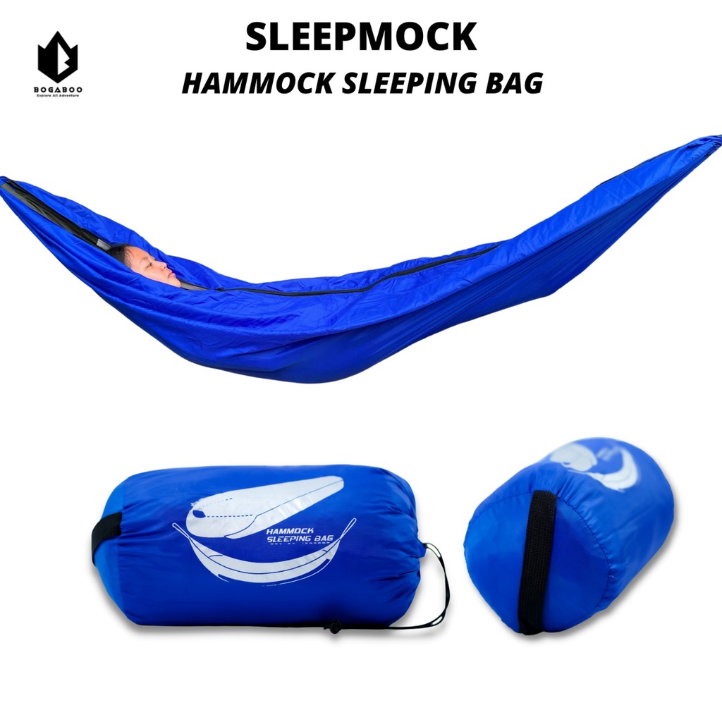 Sleepmock 2in1 multifungsi hammock dan sleeping bag/hammock sleeping bag/sleepmock/sleeping hammock/hamok sleeping bag/slemock/