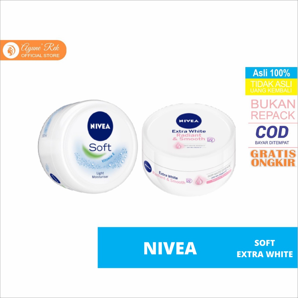 NIVEA Soft Moisturizing Cream (Krim Pelembab) NIVEA PELEMBAB UV CREAM WAJAH DAN BADAN /  Share:  Fav