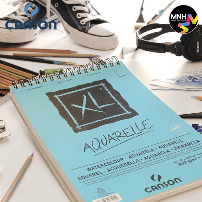 

Promo Drawing Book Canson XL Aquarelle 300G A3 - A5 - Ukuran A4