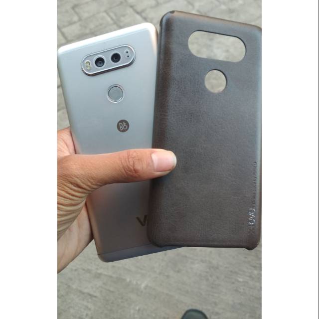 lg v20 dual sim mulus 98% bonus leather case