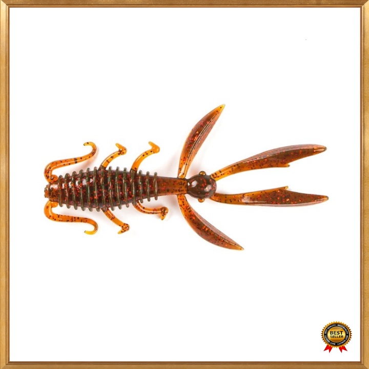 Promo JOHNCOO Umpan Pancing Udang Kecil Shrimp Soft Bait Lure 65 mm 10 PCS - JO10 - Red Diskon