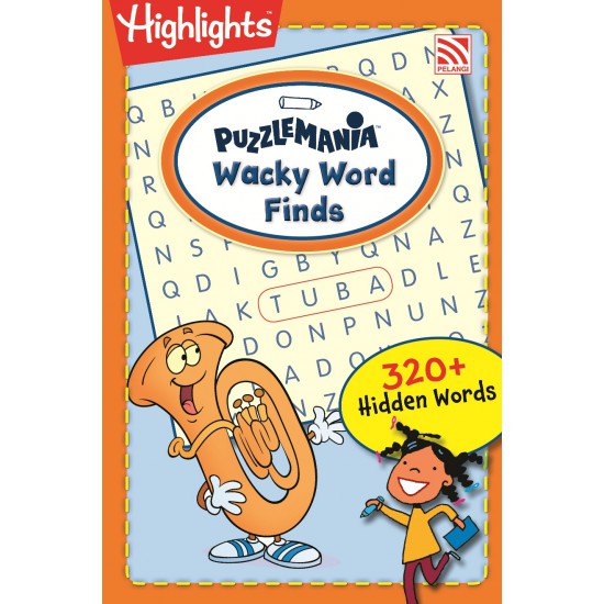 Buku Anak PAUD/TK Inggris : Highlights Hidden Picture : On The Go : Puzzlemania Wacky Word Finds