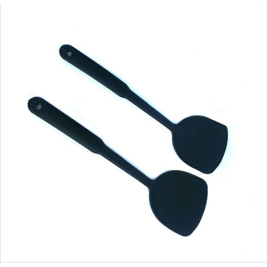 2 PCS Spatula/sutil Untuk Teflon Penggorengan Ujung Tanpa Lubang full collor