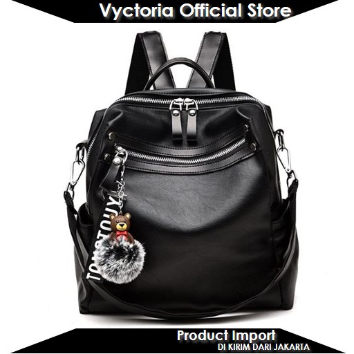 (COD) Vyctoria VOS20178 Tas Ransel Import Backpack Stylish Promo Murah BQ2012 LT1162 EL917 B20178 2012 1162 917