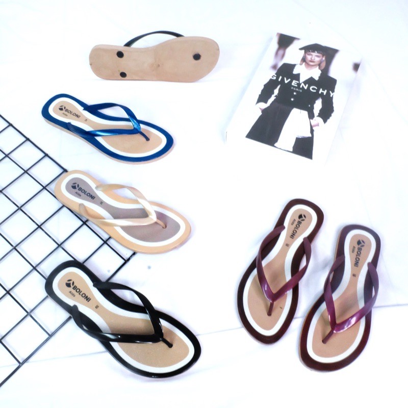 (ALDA) Sandal jepit cewek kekinian / sandal basic boloni