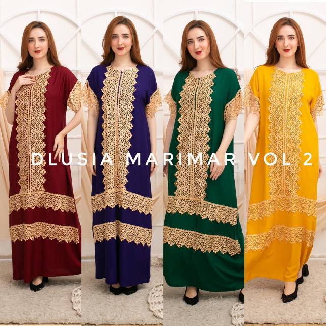 Daster arab DLUSIA MARIMAR Dress Rayon Daster Renda